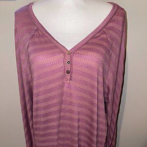 NWT American Rag Juniors Wild Ginger Henley‎ Top, Size XXL